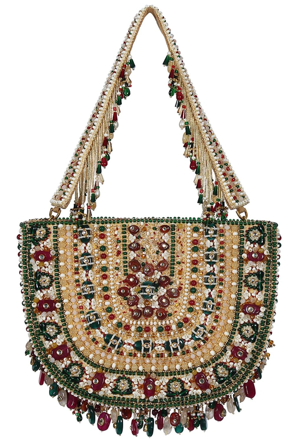 Lovetobag Amara Ruby Emerald Moon Pouch 4 Lovetobag Amara Ruby Emerald Moon Pouch - Image 2