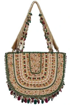 Lovetobag Amara Ruby Emerald Moon Pouch 11 Lovetobag Amara Ruby Emerald Moon Pouch -Inca Sales Store 238lb29 5