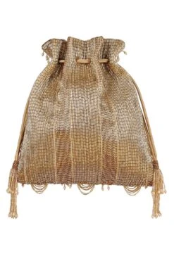 Lovetobag Gold Ruche Potli Bag 9 Lovetobag Gold Ruche Potli Bag -Inca Sales Store 238lb4 4
