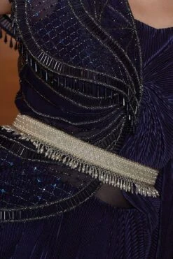 Lovetobag Kiah Silver Embellished Waist Belt