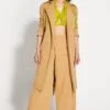 431-88 By Shweta Kapur Tan Cotton Culottes