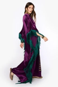 Heirloom By Rara Avis Violet Crescent Moon Kaftan -Inca Sales Store 23rh15 2