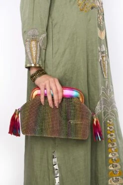 Heirloom By Rara Avis Sage Green Hamsa Embroidered Column Dress -Inca Sales Store 23rh48 3