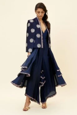 SVA Blue Noor Jacket & A Layered Jumpsuit -Inca Sales Store 23sva87 4