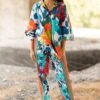 Pooja Keyur Blue Paradise Abstract Printed Co-ord Set -Inca Sales Store 24042023pk04 1