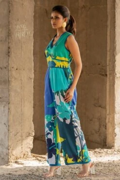 Pooja Keyur Blue Paradise Jumpsuit -Inca Sales Store 24042023pk05 2