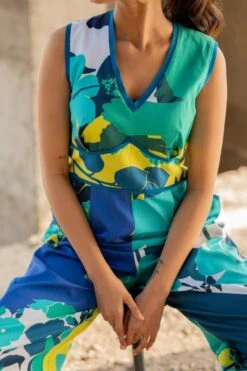 Pooja Keyur Blue Paradise Jumpsuit -Inca Sales Store 24042023pk05 4