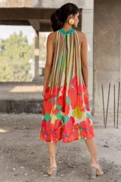 Pooja Keyur Colour Burst Stripe Dress -Inca Sales Store 24042023pk09 4