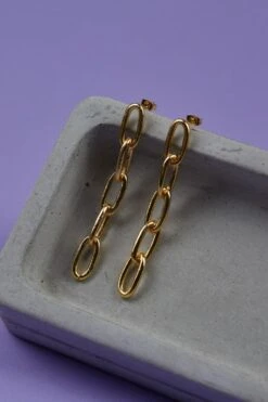 The Slow Studio Gold Textured Earrings -Inca Sales Store 241023ss25 3