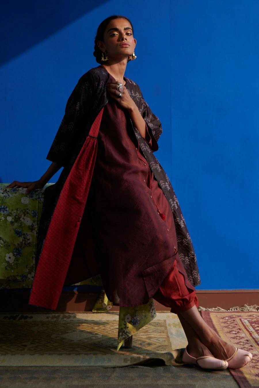 Indigene Lola Silk Ikat Jacket 5 Indigene Lola Silk Ikat Jacket - Image 3