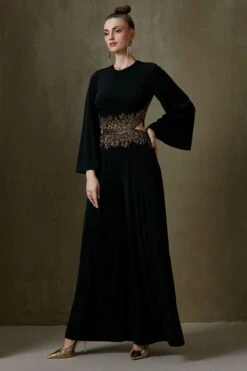 Namrata Joshipura Black Floral Embroidered Jumpsuit -Inca Sales Store 2411nj18 4