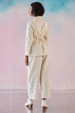 ILK Off White Smocked Obi Belt -Inca Sales Store 24423ilk27 3