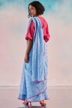 ILK Blue Heather Sari Set -Inca Sales Store 24423ilk8 3