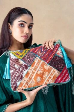 Vipul Shah Blue Banjara Clutch -Inca Sales Store 24723vs11 3