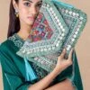 Vipul Shah Turquoise Banjara Embellished Clutch