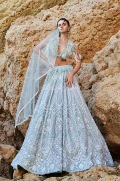 Eeksha Mint Green Crystal Embellished Lehenga Set -Inca Sales Store 24823ea47 3