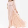 Eeksha Peach Asymmetric Floral Kaftan 1 Eeksha Peach Asymmetric Floral Kaftan -Inca Sales Store 24823ea50 1 1