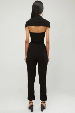 Gauri & Nainika Black Halter Neck Jumpsuit -Inca Sales Store 248g n24 3