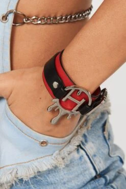 Outhouse Red Vegan Leather Bracelet 7 Outhouse Red Vegan Leather Bracelet -Inca Sales Store 2507ot52 3