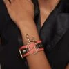 Outhouse Sundial Orange Vegan Leather Bracelet -Inca Sales Store 2507ot54 1