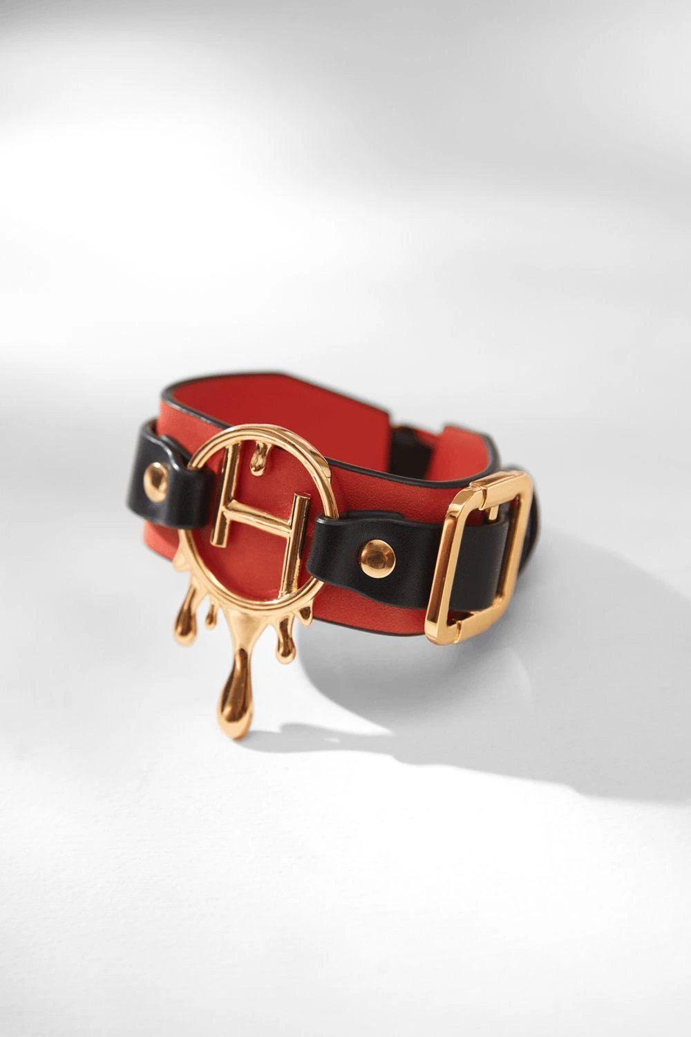 Outhouse Sundial Orange Vegan Leather Bracelet 4 Outhouse Sundial Orange Vegan Leather Bracelet - Image 2