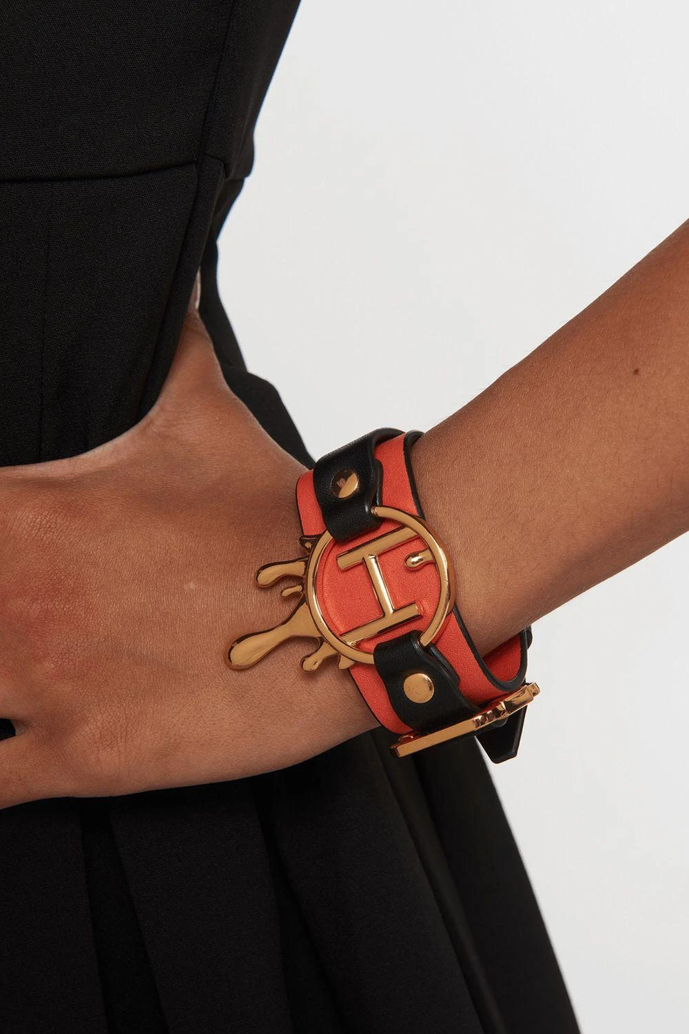 Outhouse Sundial Orange Vegan Leather Bracelet 5 Outhouse Sundial Orange Vegan Leather Bracelet - Image 3