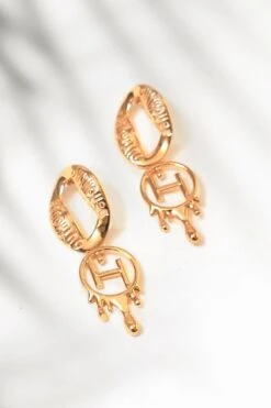 Outhouse Gold Loop Earrings -Inca Sales Store 2507ot59 4