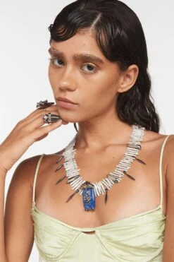 Outhouse Silver Shroomhead Ivar Necklace -Inca Sales Store 2507ot62 2