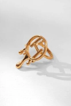Outhouse Gold Cocktail Ring -Inca Sales Store 2507ot75 4