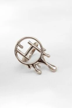 Outhouse Silver Cocktail Ring -Inca Sales Store 2507ot76 4