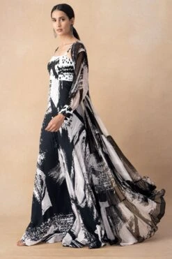 Nikita Mhaisalkar Black Abstract Printed Jumpsuit -Inca Sales Store 251023nm9 3