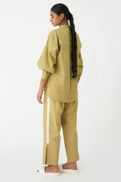 Three Moss Green Narrow Pants 7 Three Moss Green Narrow Pants -Inca Sales Store 251023tw6 3