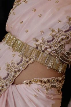 Lovetobag Gold Ruched Belt