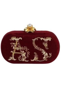 Lovetobag Ruby Red Monogram Clutch -Inca Sales Store 2511lb13 2