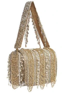 Lovetobag Gold Ruched Flapover Clutch -Inca Sales Store 2511lb20 3