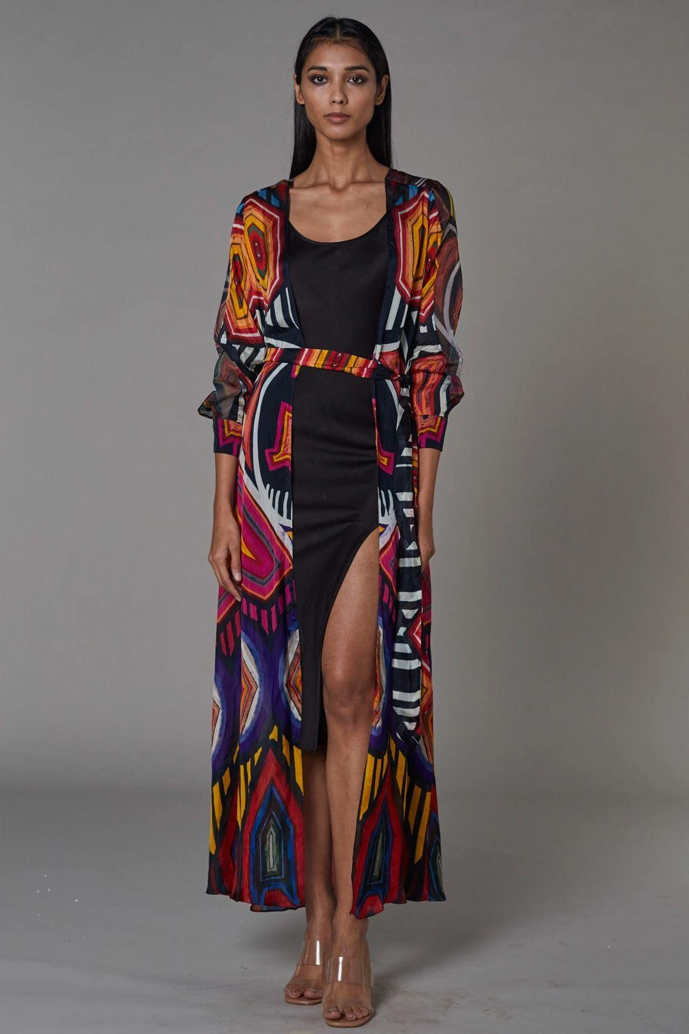 Saaksha & Kinni Abstract Chiffon Cape 3 Saaksha & Kinni Abstract Chiffon Cape