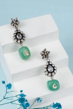 Sangeeta Boochra X Nitibha Kaul Silver Nazmil Earrings