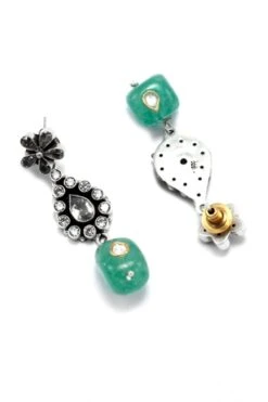 Sangeeta Boochra X Nitibha Kaul Silver Nazmil Earrings -Inca Sales Store 25423sbn17 3