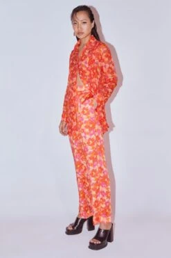 Studio RIGU Red Poppy Organza Shirt