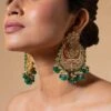 Riana Jewellery Green Jadtar Necklace Set