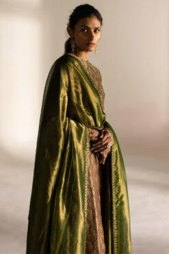 Mimamsaa Flora Woven & Embroidered Dupatta