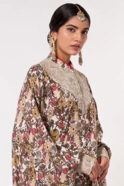 Anamika Khanna Floral Printed Kaftan Set With Embroidery -Inca Sales Store 255as2 4