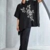 Namrata Joshipura Black Moon Flower Kaftan Set -Inca Sales Store 25723nj1 1