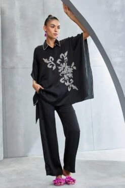 Namrata Joshipura Black Moon Flower Kaftan Set 8 Namrata Joshipura Black Moon Flower Kaftan Set -Inca Sales Store 25723nj1 2