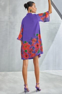 Namrata Joshipura Amethyst Zinnia Gathered Dress -Inca Sales Store 25723nj15 4