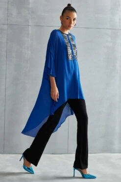 Namrata Joshipura Metallic Hexa Frill Tunic -Inca Sales Store 25723nj34 2 1