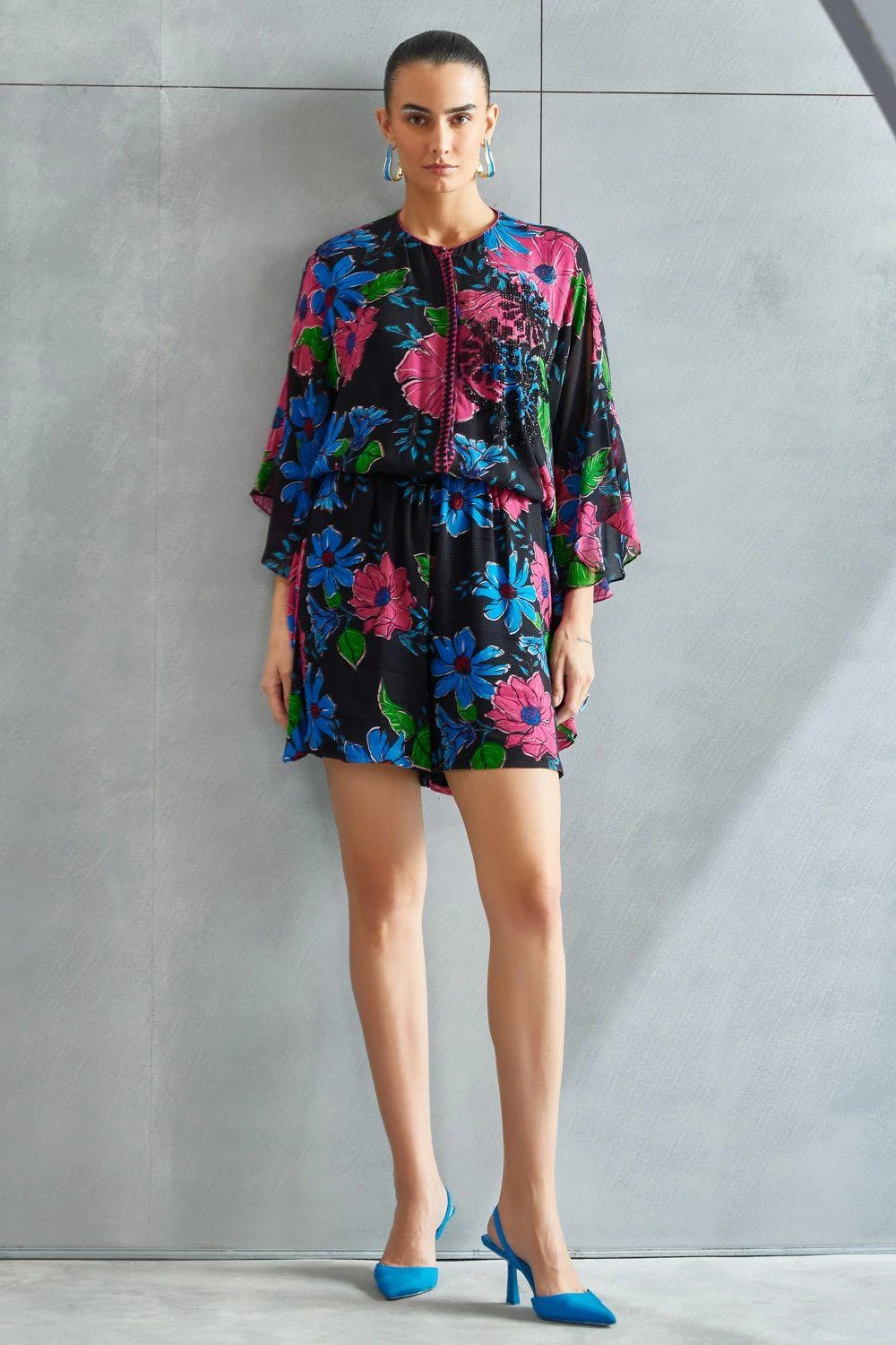 Namrata Joshipura Zinnia Frill Sleeve Romper 3 Namrata Joshipura Zinnia Frill Sleeve Romper