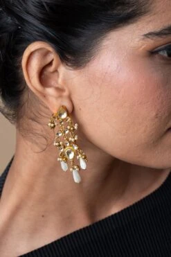 Turquoise Jewels Gold Kundan Necklace Set -Inca Sales Store 25723tse6 3