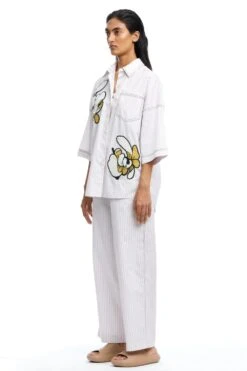 Kanika Goyal Label Warped Vine Embellished Co-ord Set -Inca Sales Store 25823kgl3 3