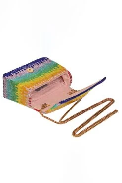 Lovetobag Dysis Mini Trapezium Tourmaline Rainbow Clutch -Inca Sales Store 25823ltb11 4
